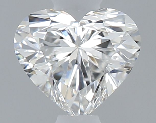 0.32 carat F-VVS2 Natūralus Heart Deimantas (1)