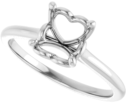 Sužadėtuvių Žiedas „Solitaire“ 585 Baltojo Aukso Round 7.4mm (5)