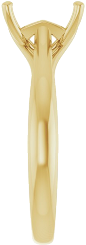 Sužadėtuvių Žiedas „Solitaire“ 14k yellow gold Emerald 8mm x 6mm (4)