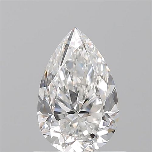 0.7 carat F-VVS1 Natūralus Pear Deimantas (1)