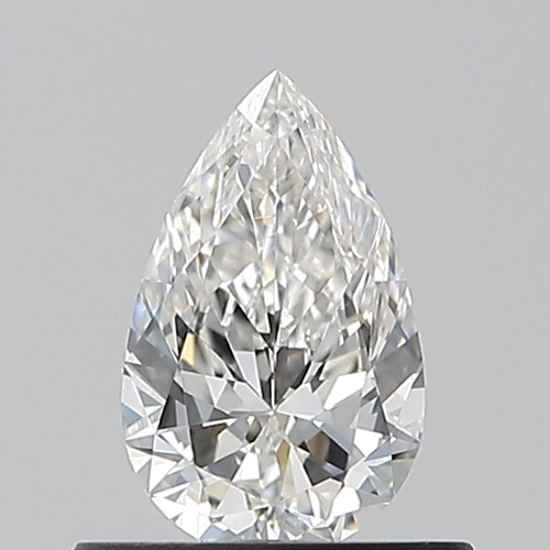 0.5 carat G-VVS2 Natūralus Pear Deimantas (1)