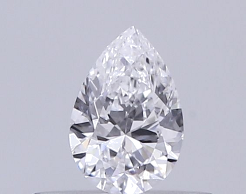 0.3 carat D-VVS2 Natūralus Pear Deimantas (1)
