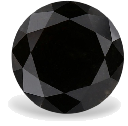 1.18 carat Fancy Black-VVS2 Excellent cut Natūralus Round Deimantas (1)