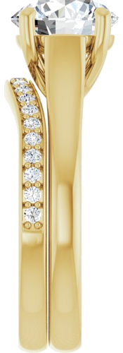 14K Yellow 8.2 mm Round Solitaire Engagement Ring Mounting (9)