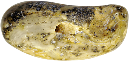 36,85 г. Янтарный самородок с естественным отверстием (2)