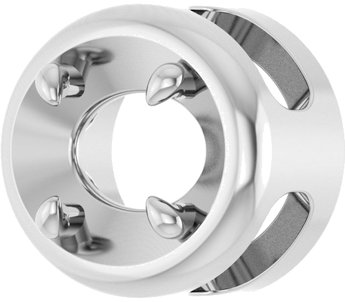 Pakabukas „Solitaire Slide“ 14k white gold Oval 7mm x 5mm (2)