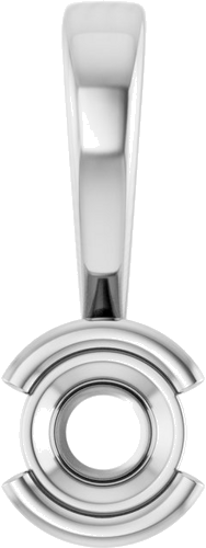 14K White 3.4 mm Round Pendant Mounting (1)