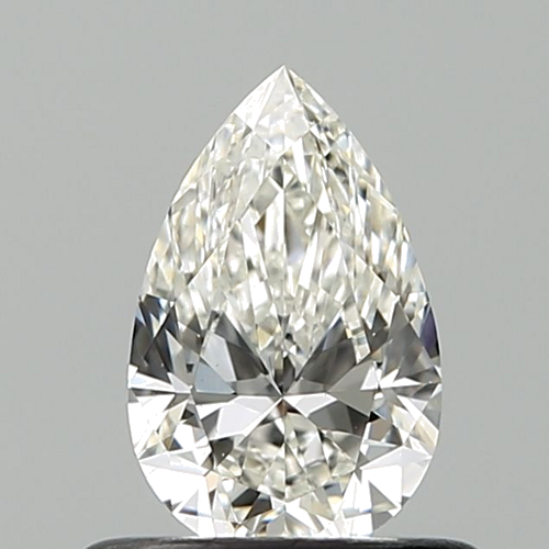 0.5 carat H-VS2 Natūralus Pear Deimantas (1)