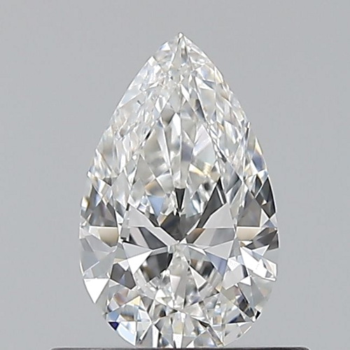 0.5 carat F-VVS2 Natūralus Pear Deimantas (1)
