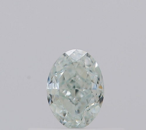 0.37 carat Fancy Light Blueish Green-VS1 Natūralus Oval Deimantas (1)