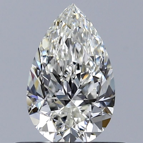 0.5 carat H-VS2 Natūralus Pear Deimantas (1)