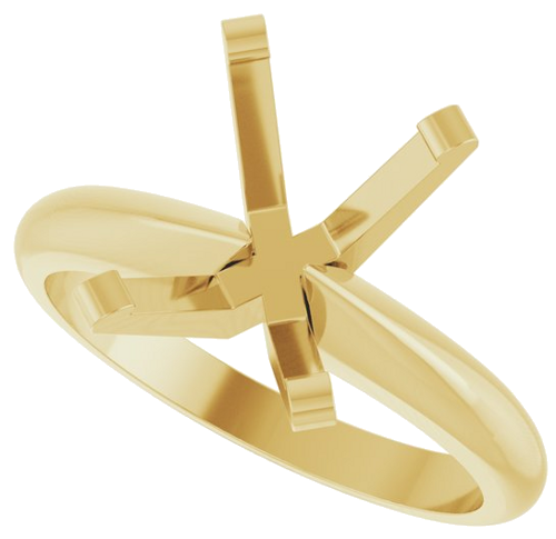 Sužadėtuvių Žiedas „Heavyweight Solitaire“ 14k yellow gold Emerald 9mm x 7mm (5)