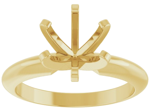 Sužadėtuvių Žiedas „Solitaire“ 14k yellow gold Round 7.4mm (3)