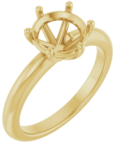 Sužadėtuvių Žiedas 14k yellow gold Round 8.2mm (1)