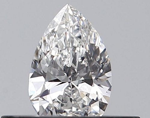 0.25 carat F-VVS2 Natūralus Pear Deimantas (1)