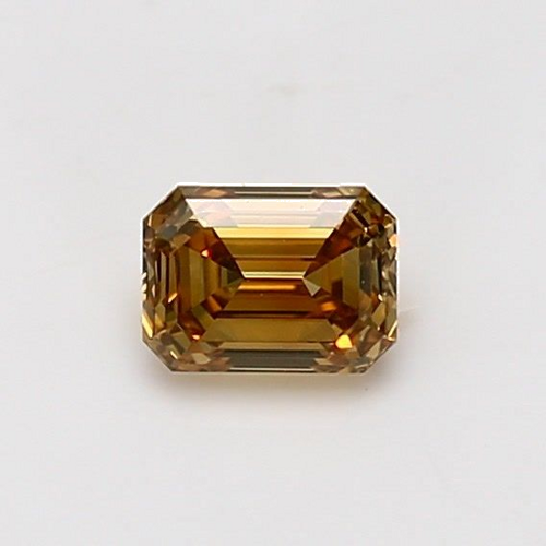 0.54 carat Fancy Deep Brownish Orangey Yellow-VS1 Natūralus Emerald Deimantas (1)