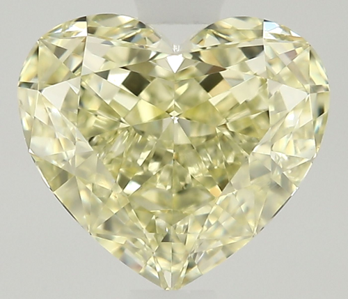 1.08 carat Fancy Light Yellow-VS1 Natūralus Heart Deimantas (1)
