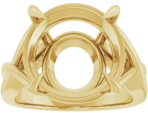 Sužadėtuvių Žiedas „Claw-Prong Solitaire“ 14k yellow gold Round 14mm (3)