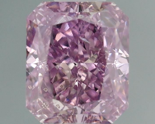 0.51 carat Fancy Intense Purple Pink Purple-SI2 Natūralus Radiant Deimantas (1)