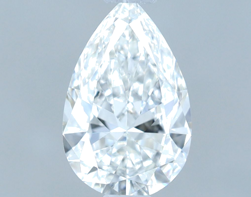 0.7 carat F-VVS1 Natūralus Pear Deimantas (1)