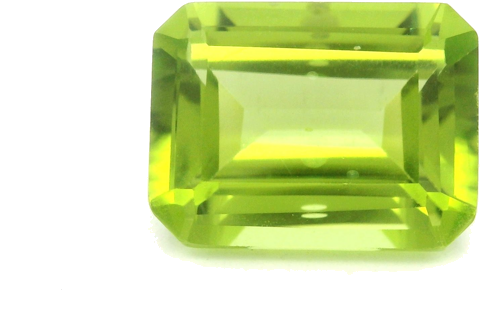 4.63 carat GREEN STEP cut Octagonal Peridot (1)