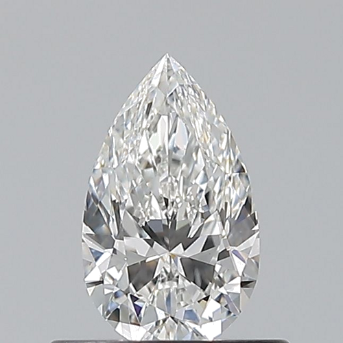 0.5 carat F-VVS2 Natūralus Pear Deimantas (1)