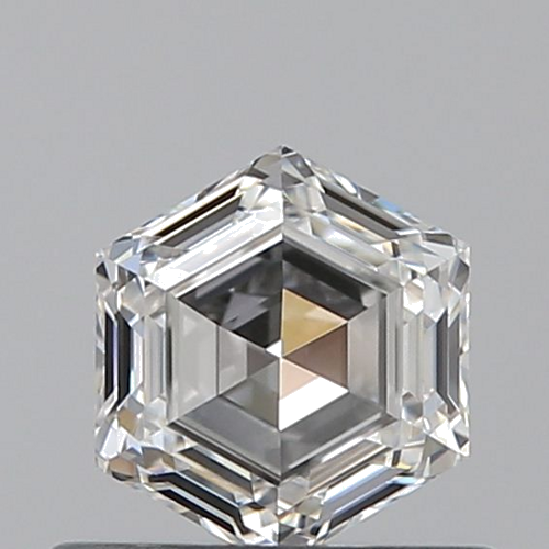 0.5 carat F-VVS2 Natūralus Hexagonal Deimantas (1)