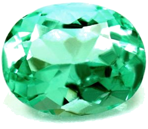 0.68 carat GREEN Oval Smaragdas (1)