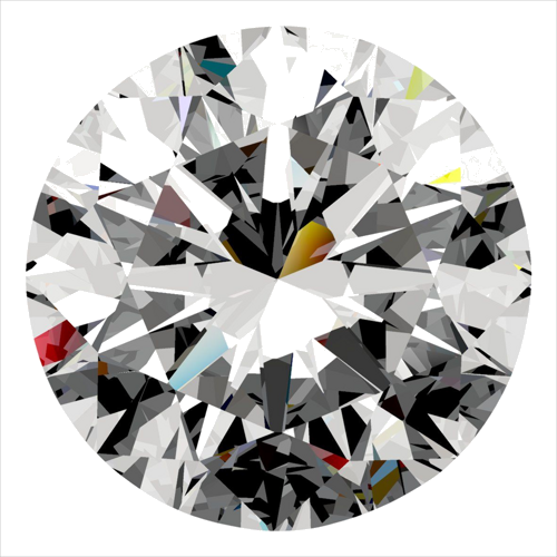 0.55 carat F-VS1 Excellent cut Natūralus Round Deimantas (1)