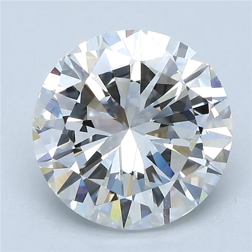 4.03 carat H-SI1 GD cut Natūralus Round Deimantas (1)