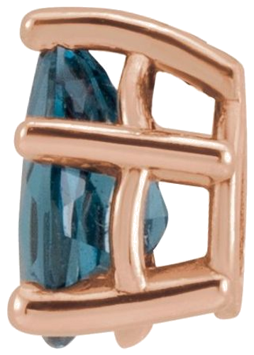 Pakabukas „Pear 5-Prong Solitaire“ 14k rose gold Pear 9mm x 6mm (8)
