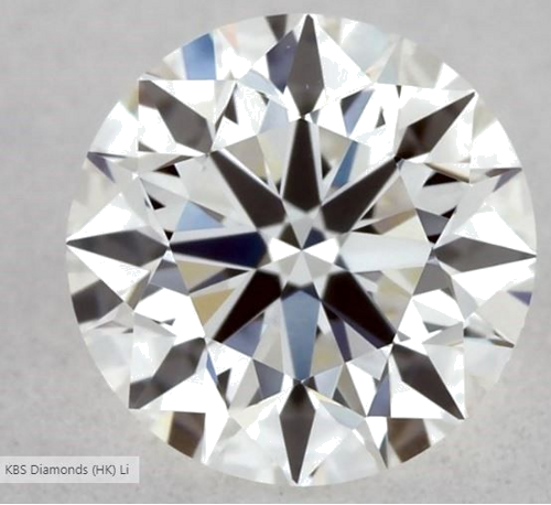 0.55 carat H-VVS2 Excellent cut Natūralus Round Deimantas (1)