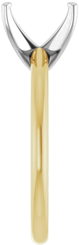Sužadėtuvių Žiedas 18k yellow gold & platinum Emerald 8mm x 6mm (4)