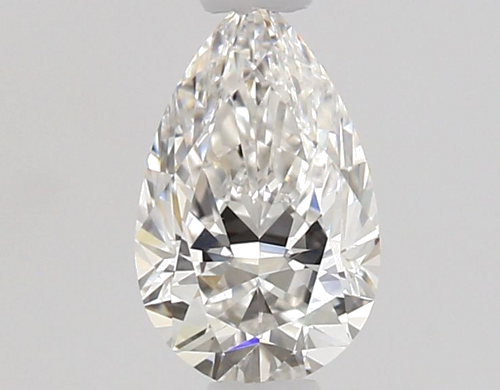 0.5 carat F-IF Natūralus Pear Deimantas (1)