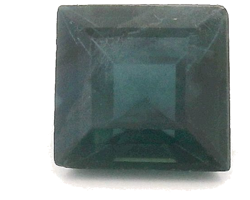 0.53 carat BLUE STEP cut Square Safyras (1)