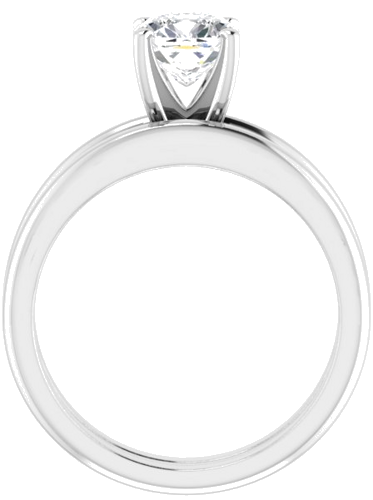 Sužadėtuvių Žiedas „Solitaire“ 585 Baltojo Aukso Cushion 6mm (7)