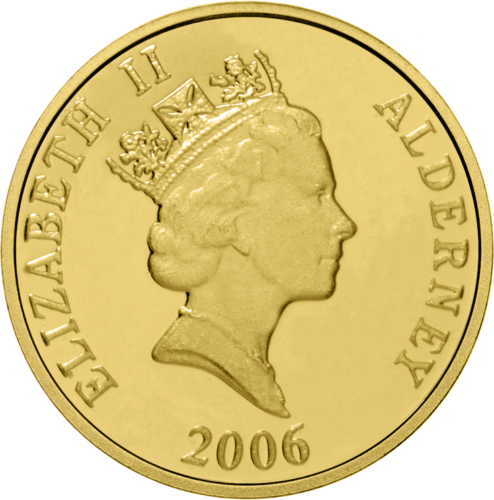 2006 Oldernis Viljamas Šekspyras 1 svaro auksinė moneta (2)