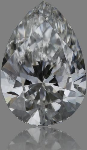 0.5 carat G-SI2 Natūralus Pear Deimantas (1)