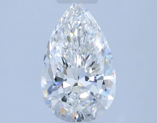 0.34 carat F-VVS2 Natūralus Pear Deimantas (1)