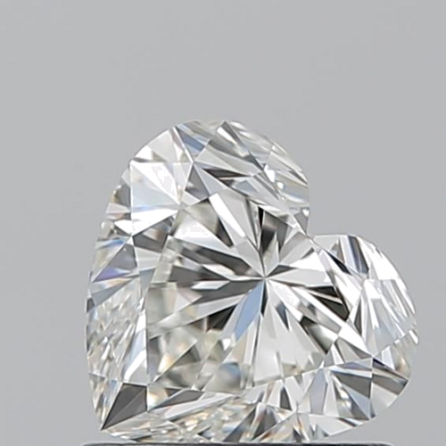 0.9 carat I-VVS2 Natūralus Heart Deimantas (1)