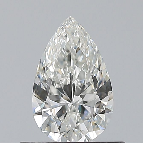0.5 carat H-VVS2 Natūralus Pear Deimantas (1)