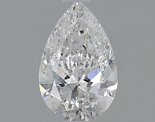 0.6 carat F-SI2 Natūralus Pear Deimantas (1)