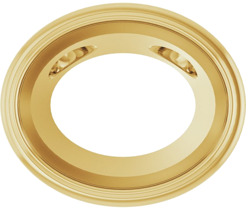 Pakabukas „Bezel-Set Solitaire“ 14k yellow gold Oval 10mm x 8mm (1)