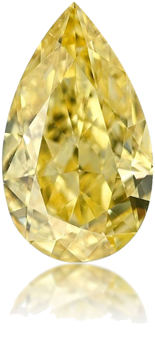 0.35 carat Fancy Intense Yellow-VS1 Natūralus Pear Deimantas (1)