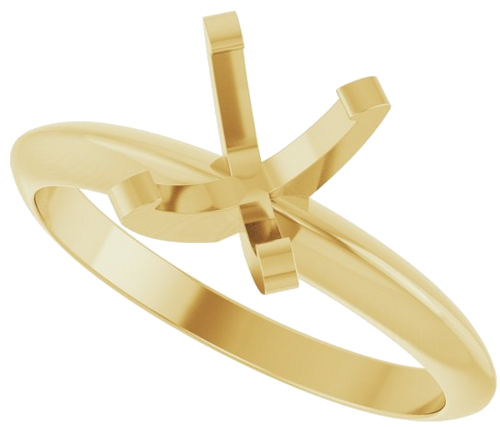 Sužadėtuvių Žiedas „Solitaire“ 585 Geltonojo Aukso Oval 7.7mm x 5.7mm (5)