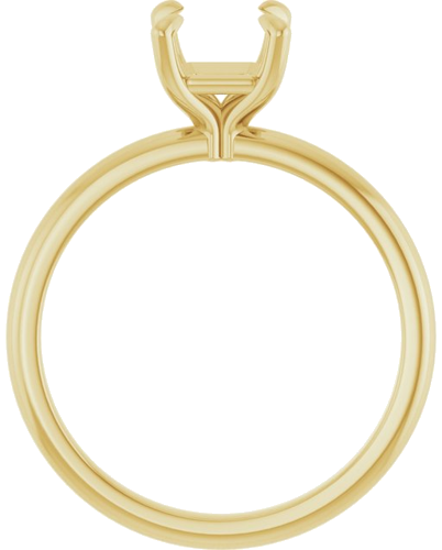 Sužadėtuvių Žiedas „Solitaire“ 585 Geltonojo Aukso Asscher 6mm (2)