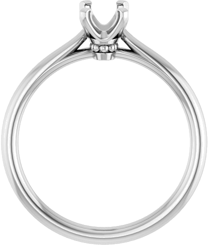 Sužadėtuvių Žiedas „Solitaire“ 925 Sidabro Emerald 6mm x 4mm (2)