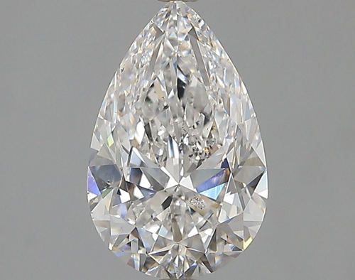 2.01 carat D-SI2 Natūralus Pear Deimantas (1)