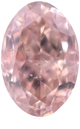 0.65 carat Fancy Orangey Pink-SI2 Natūralus Oval Deimantas (1)