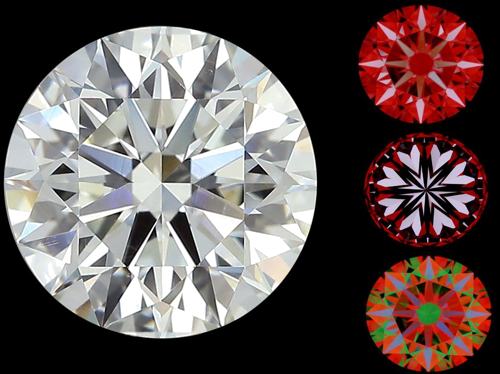 2.5 carat J-SI1 Excellent cut Natūralus Round Deimantas (1)